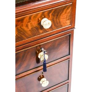 Antiker Viktorianischer Schreibtisch / partners desk aus Mahagoni