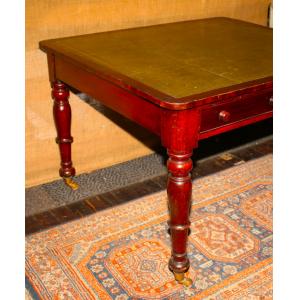 Antiker partnersdesk aus Mahagoni im Stil von William IV