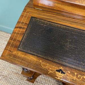 Atemberaubender viktorianischer Walnussschreibtisch / Davenport