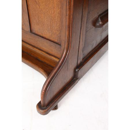 Antiker Edwardianischer Schreibtisch / Roll top desk aus Eiche von Lebus