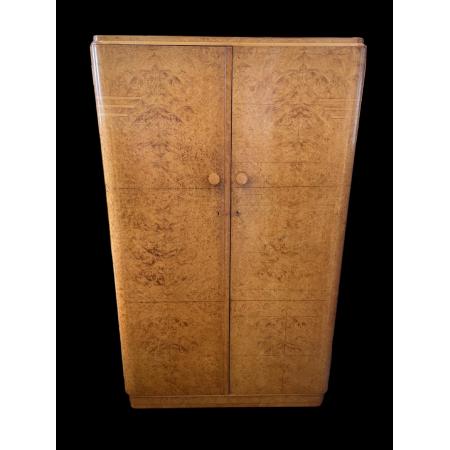 Art deco Kleiderschrank mit zwei Schubladen