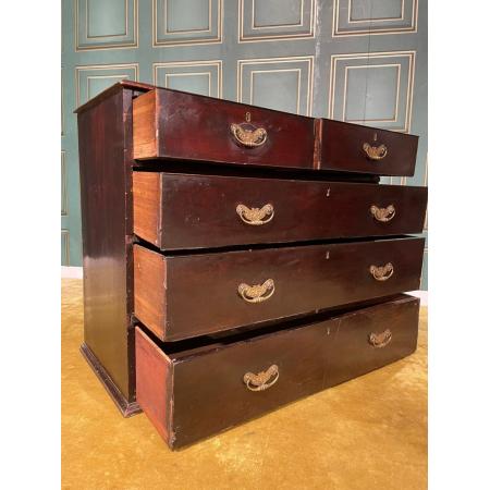 Viktorianische Mahagoni Kommode mit 5 Schubladen