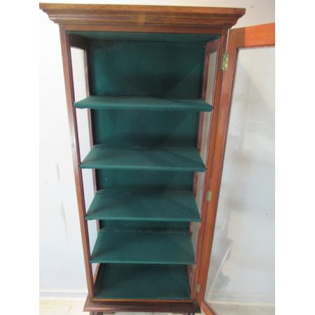 Spätviktorianische, schlanke Vitrine