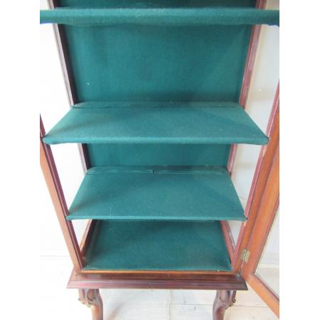 Spätviktorianische, schlanke Vitrine