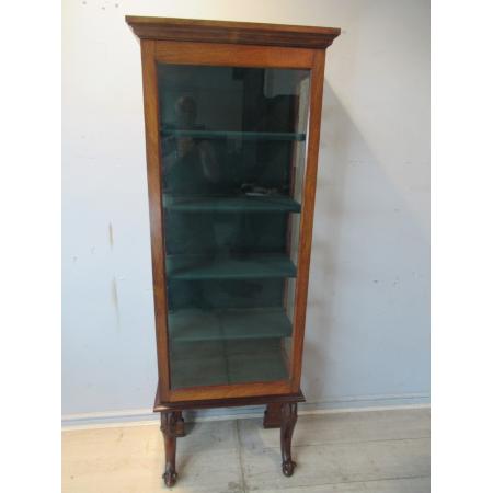 Spätviktorianische, schlanke Vitrine