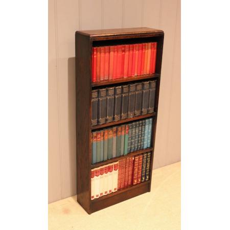 Kleines offenes Bücherregal aus dunkler Eiche