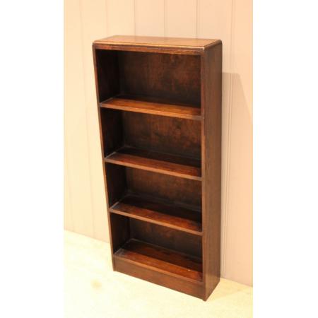 Kleines offenes Bücherregal aus dunkler Eiche