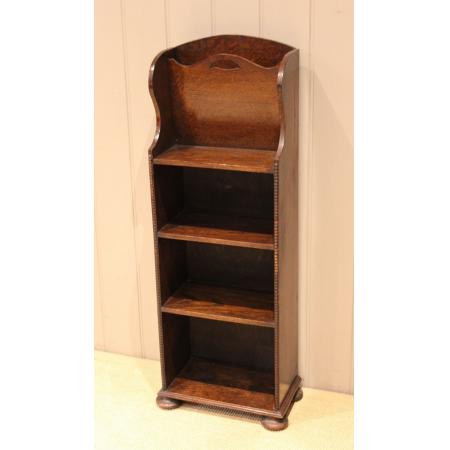 Offenes Bücherregal aus Eiche mit Zeitschriftenständer