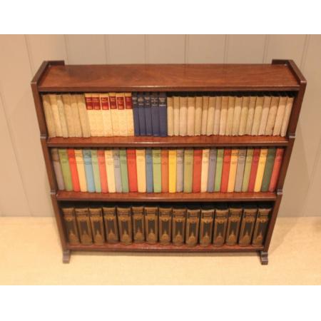 Art Deco offenes Bücherregal aus Eichenholz