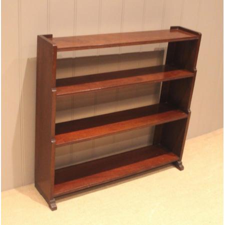 Art Deco offenes Bücherregal aus Eichenholz