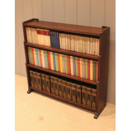 Art Deco offenes Bücherregal aus Eichenholz