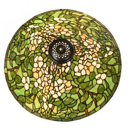 Clayre & Eef Hängelampe Tiffany Ø 50 cm Grün Glas Tiffany Lampen