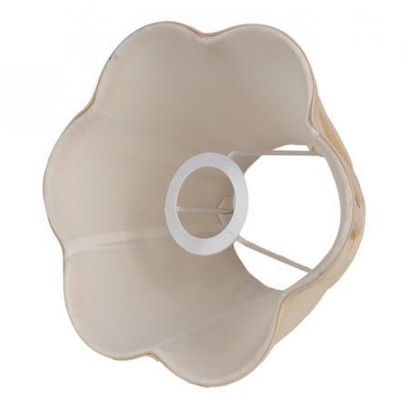 Clayre & Eef Lampenschirm 20x13 cm Beige Baumwolle Stofflampenschirm