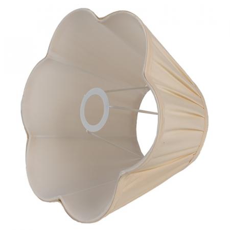 Clayre & Eef Lampenschirm Ø 28x19 cm Beige Baumwolle Stofflampenschirm