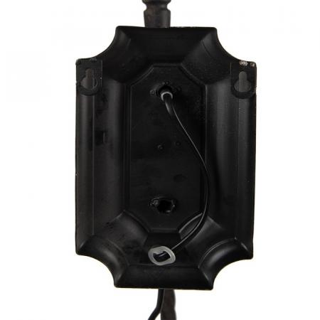 Clayre & Eef Wandleuchte 31x32x117 cm Schwarz Braun Eisen Wandlampe