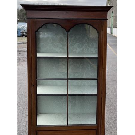 Antiker Mahagoni Vitrinienschrank mit Intarsieren / display cabinet