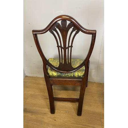 8er Set georgianische shield-back Stühle aus Mahagoni