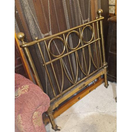 Viktorianisches Einzelbett aus Messing