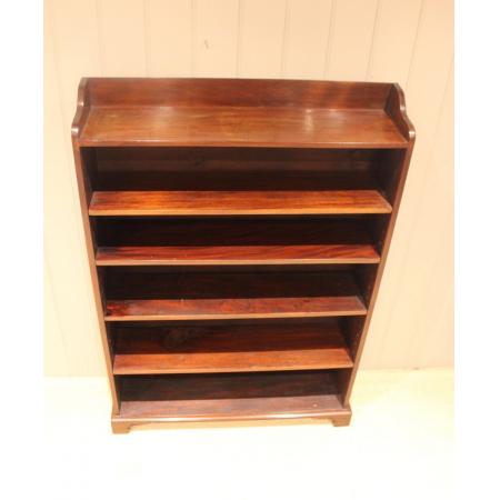 Edwardianisches open bookcase aus Mahagoni