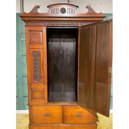 Viktorianischer Doppelschrank aus Mahagoni