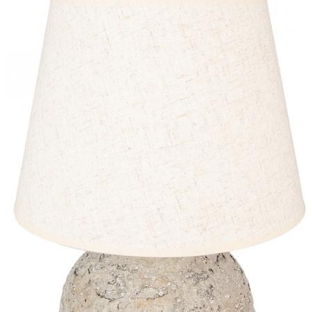 Clayre & Eef Tischlampe Ø 35x68 cm Grau Terrakotta Schreibtischlampe