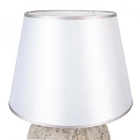 Clayre & Eef Tischlampe Ø 35x59 cm Grau Terrakotta Schreibtischlampe