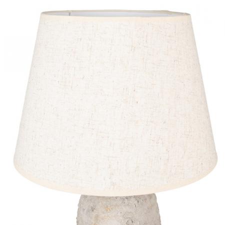 Clayre & Eef Tischlampe Ø 35x70 cm Grau Terrakotta Schreibtischlampe