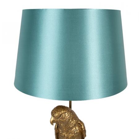 Clayre & Eef Stehlampe Papagei Ø 40x120 cm  Goldfarbig Kunststoff Stehleuchte