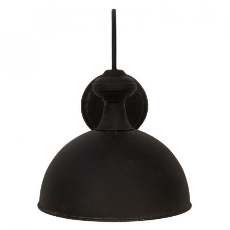 Clayre & Eef Wandleuchte 44x35x44 cm Schwarz Eisen Wandlampe