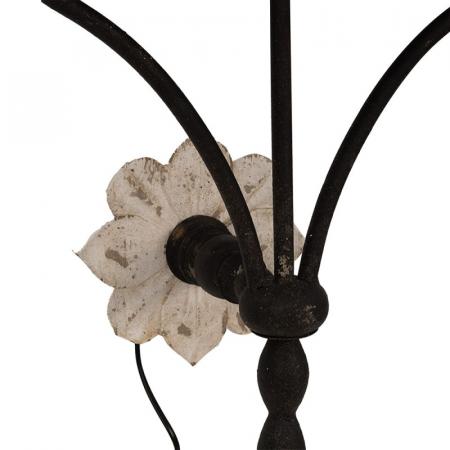 Clayre & Eef Wandleuchte 124 cm Schwarz Eisen Wandlampe