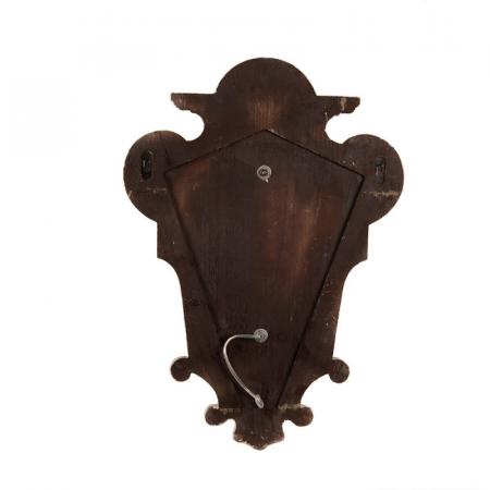 Clayre & Eef Wandleuchte 43x16x68 cm  Beige Grau Holz Eisen Wandlampe