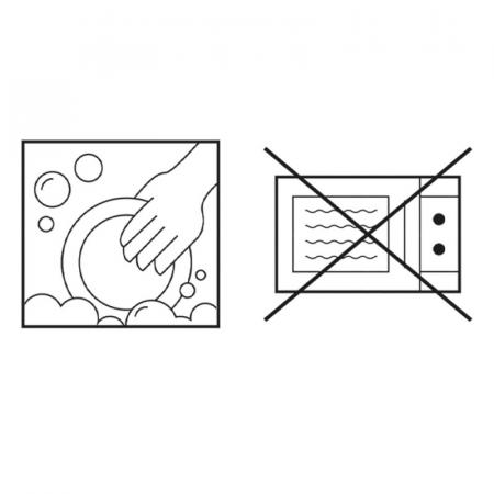 Clayre & Eef Suppenschale 350 ml Rosa Weiß Porzellan Rosen Servierschüssel