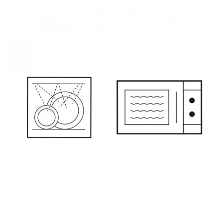 Clayre & Eef Suppenteller 500 ml Weiß Keramik Hahn Servierschüssel