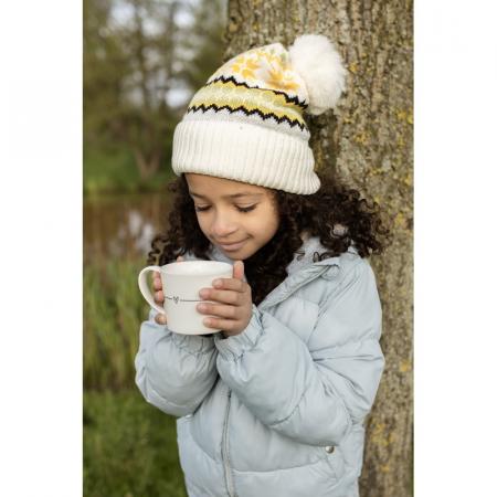 Clayre & Eef Tasse 275 ml Weiß Keramik Herz Trinkbecher