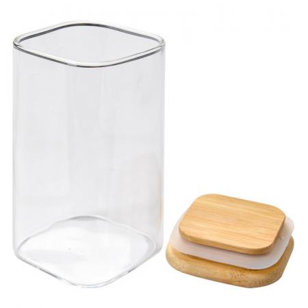 Clayre & Eef Vorratsglas 6x6x12 cm Transparant Glas Vorratsdose