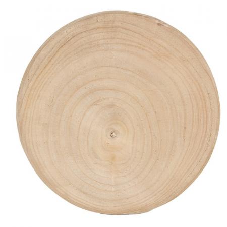 Clayre & Eef Pfannenuntersetzer Ø 30 cm Braun Holz Rund Topfuntersetzer