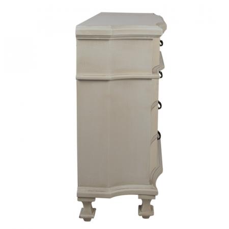 Clayre & Eef Schubladenschrank 89x38x88 cm Beige Holz