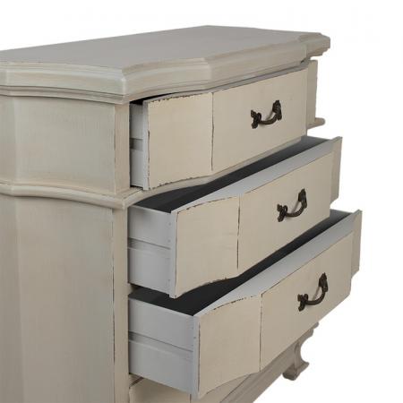 Clayre & Eef Schubladenschrank 89x38x88 cm Beige Holz