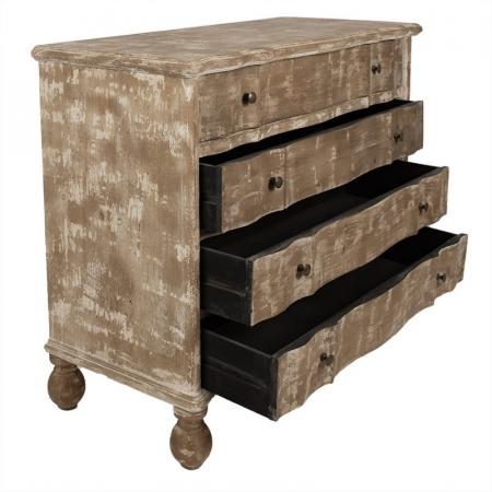 Clayre & Eef Sideboard 100x45x85 cm Braun Holz Schubladenschrank