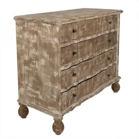 Clayre & Eef Sideboard 100x45x85 cm Braun Holz Schubladenschrank