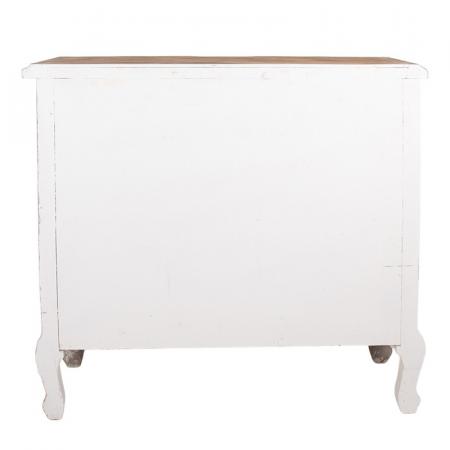 Clayre & Eef Sideboard 95x38x90 cm Beige Grau Holz Schubladenschrank