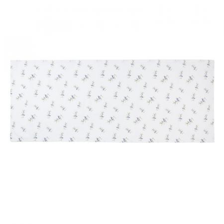 Clayre & Eef Tischläufer 50x140 cm Weiß Baumwolle Oliven