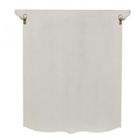 Clayre & Eef Wandregal 56x23x61 cm Weiß Holzprodukt Aufbewahrungsschrank
