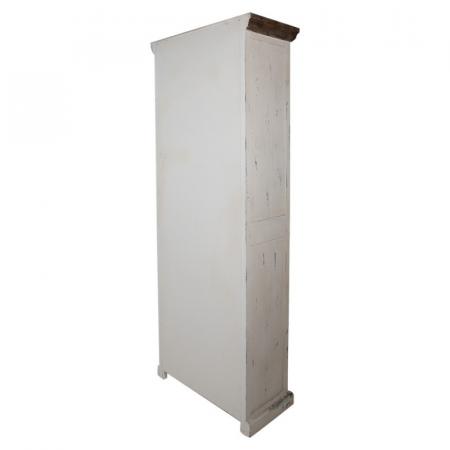 Clayre & Eef Bücherschrank 80x40x210 cm Weiß Holz