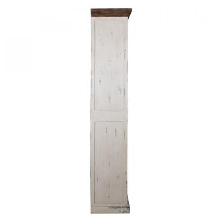 Clayre & Eef Bücherschrank 80x40x210 cm Weiß Holz