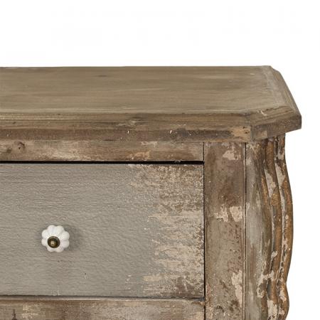 Clayre & Eef Sideboard 92x40x86 cm Braun Beige Holz Schubladenschrank