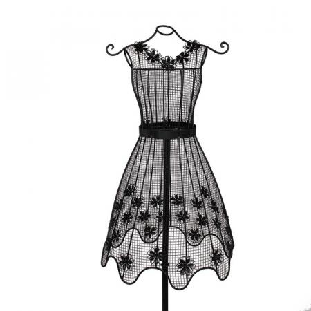 Clayre & Eef Schaufensterpuppe 43x34x149 cm Schwarz Eisen