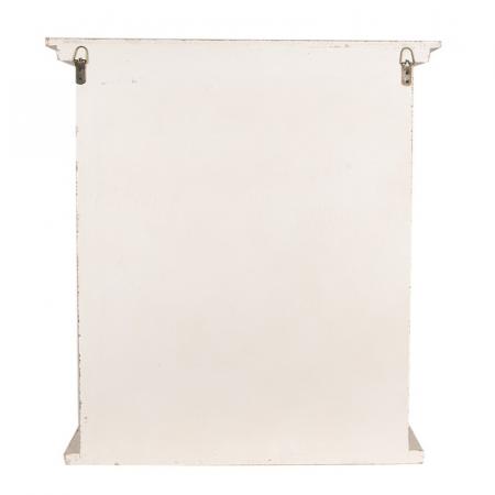 Clayre & Eef Wandregal 51x20x56 cm Weiß Holzprodukt Wandregal