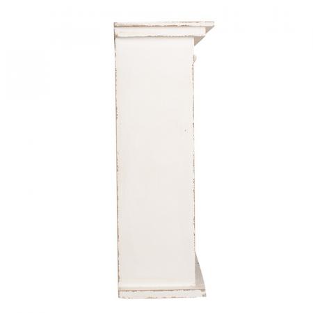 Clayre & Eef Wandregal 51x20x56 cm Weiß Holzprodukt Wandregal