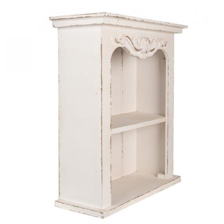 Clayre & Eef Wandregal 51x20x56 cm Weiß Holzprodukt Wandregal